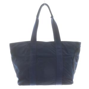TORY BURCH トートバッグ ハンドバッグ ショルダーバッグ ロゴ ナイロン 紺 ネイビー /AN2