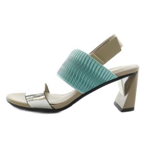 UNITED NUDE サンダル ヒール ストラップ 35 シルバー色 青 ブルー /AN7