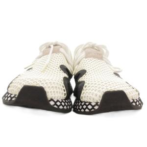adidas DEERUPT NEW RUNNER スニーカー 25cm 白 ホワイト 黒 ブラック BD7874 /AE