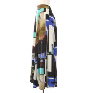 HARE パターンコラージュフレアスカート ロング 総柄 F マルチカラー HAL05032TR /TK