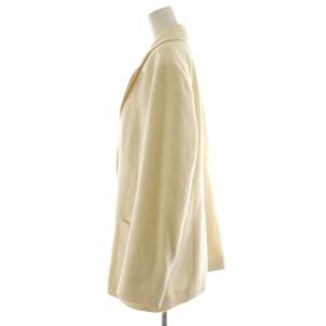 CELINE テーラードジャケット シングル ウール カシミア混 44 白 ホワイト /AN34