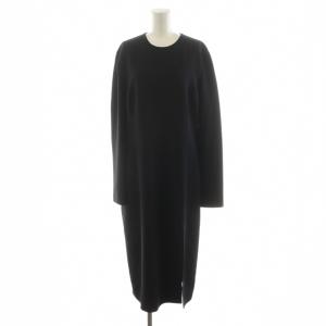FINITION MAIN ワンピース ロング丈 長袖 44 黒 ブラック 12 603 1006 /AN33