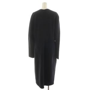 CELINE FINITION MAIN ワンピース ロング丈 長袖 44 黒 ブラック 12 603 1006 /AN33