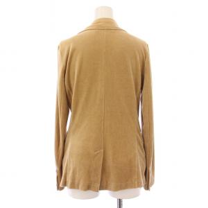 Hysterics テーラードジャケット アウター シングル ストレッチ ベロア スカル柄 F ベージュ /BB