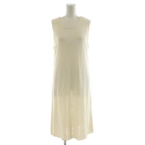 ワンピース ロング丈 ノースリーブ 44 白 ホワイト /AN29