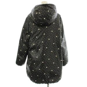 franche lippée フード ダウンコート ジャケット 469637 猫 ロング FL5 黒 ブラック /G