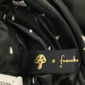 franche lippée フード ダウンコート ジャケット 469637 猫 ロング FL5 黒 ブラック /G