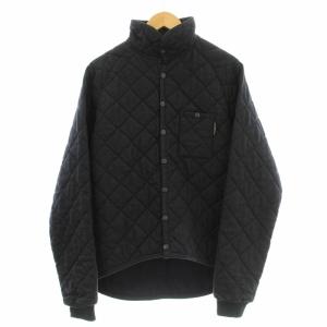 キルティングジャケット 中綿 ウール混 L グレー /G