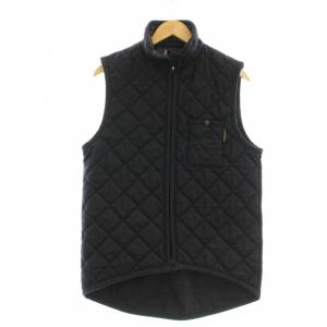 キルティングベスト 中綿 アウター キルティング Ｌ 紺 ネイビー /OR