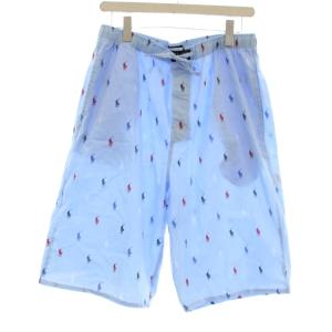 ポロプレイヤープリントスリープショートパンツ 総柄 LL 青 ブルー RM8-V401 /OR