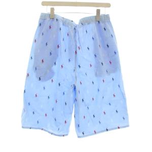 POLO RALPH LAUREN ポロプレイヤープリントスリープショートパンツ 総柄 LL 青 ブルー RM8-V401 /OR