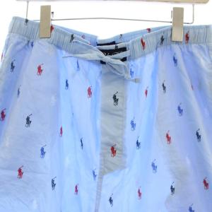 POLO RALPH LAUREN ポロプレイヤープリントスリープショートパンツ 総柄 LL 青 ブルー RM8-V401 /OR