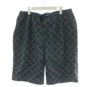 ショートパンツ ハーフパンツ イージー 総柄 L 紺 ネイビー 91PT02 /AN61