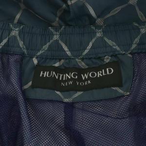 HUNTING WORLD ショートパンツ ハーフパンツ イージー 総柄 L 紺 ネイビー 91PT02 /AN61