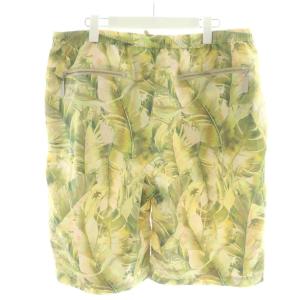HUNTING WORLD ショートパンツ ハーフパンツ イージーパンツ 総柄 L 緑 グリーン 黄 イエロー 91PT03 /AN58