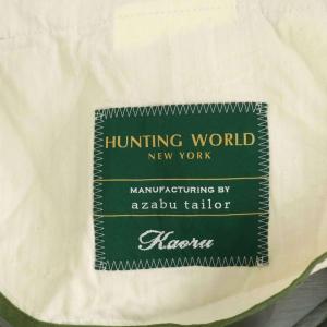 HUNTING WORLD パンツ スラックス タック コットン 97 グレー /AN60