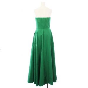 Max Mara Studio MaxMaraStudio イブニングドレス ベアトップワンピース シルク混 36 グリーン 2362210635
