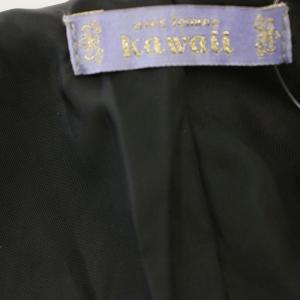 axes femme kawaii ビックカラー ジャケット TS443X06S フリル 薔薇柄 M 黒 ブラック /G