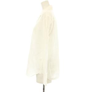 MARGARET HOWELL シャツ ブラウス 長袖 二重襟 2 白 ホワイト 578-8253011 /OR