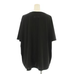 MM6 Maison Margiela Tシャツ カットソー 半袖 クルーネック ロゴ プリント M 黒 ブラック S52GC0089 /KU