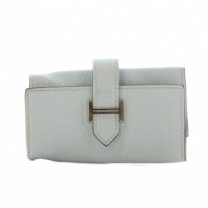 ベアン キーケース キーリング 4連 レザー U刻印 水色 ライトブルー /AN11 OH