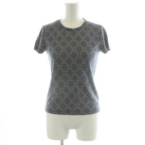 トリオンフ Tシャツ カットソー 半袖 総柄 コットン S グレー 2 0358 0799 /AN57