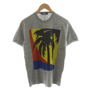 Tシャツ カットソー 半袖 プリント XS グレー S71GD0364 /AN45
