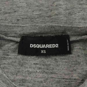 DSQUARED2 Tシャツ カットソー 半袖 プリント XS グレー S71GD0364 /AN45