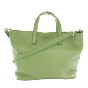 ミニマ MINIMA トートバッグ ハンドバッグ ショルダーバッグ 2way レザー 緑 グリーン /YT