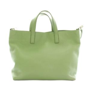 HIROFU ミニマ MINIMA トートバッグ ハンドバッグ ショルダーバッグ 2way レザー 緑 グリーン /YT