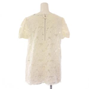 M'S GRACY カットソー 半袖 クルーネック レース 38 白 ホワイト /BB