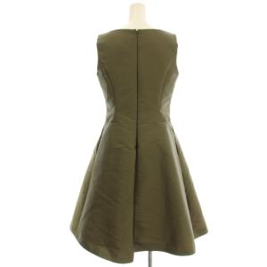 M'S GRACY ノースリーブ ワンピース IT-721540-2 リボン ひざ丈 38 カーキ /G