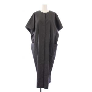 23SS CRISP LINEN POZENE ワンピース リネン 38 グレー