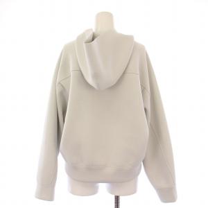 theory luxe 24AW RICHMOND JORDANA プルオーバーパーカー 長袖 Vネック ショート丈 ストレッチ