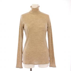 23AW OLIVIA JERSEY リブニット 長袖 タートルネック 薄手 ストレッチ ウール 38