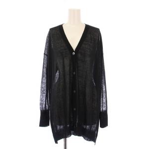 23SS FORTUNA JUNO カーディガン サマーニット 長袖 Vネック 薄手 シアー シースルー