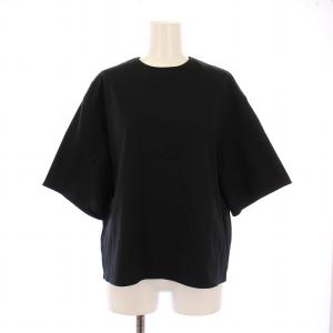 カットソー 半袖 クルーネック 無地 ストレッチ 38 黒 ブラック /BB