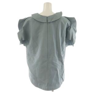 JIL SANDER シャツ ブラウス 半袖 麻 リネン 32 水色 ライトブルー JSPU560426WU33030021