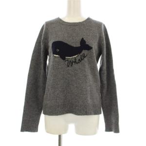 クジラニット セーター 長袖 クルーネック 38 グレー MW32KSW012 /OR