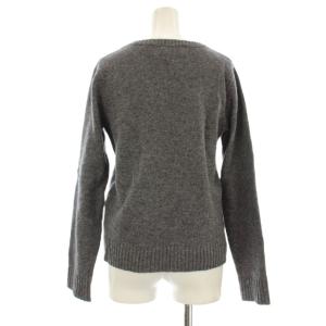 MUVEIL WORK クジラニット セーター 長袖 クルーネック 38 グレー MW32KSW012 /OR