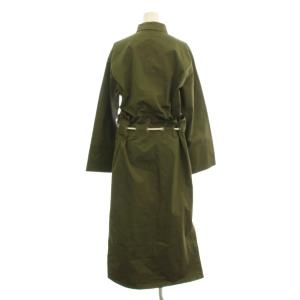 ADORE ドッキング シャツワンピース 531-8140211 ロング 長袖 38 カーキ /G