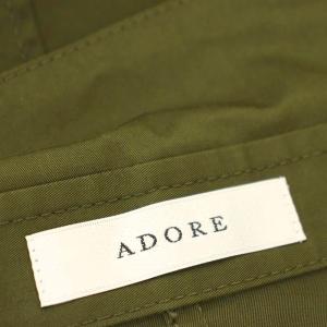 ADORE ドッキング シャツワンピース 531-8140211 ロング 長袖 38 カーキ /G