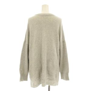 theory luxe CASHMERE PALOMA ニット セーター 長袖 クルーネック カシミヤ 38 ライトグレー 7401700