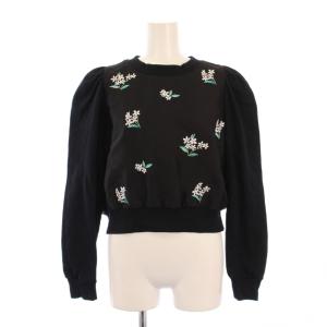 Chesty セットアップ カットソー 長袖 クルーネック フレアスカート ミモレ ロング ストレッチ 花柄 デイジー