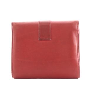 SAINT LAURENT PARIS Yライン 財布 二つ折り 小銭入れ レザー 赤 レッド /AN16 OH