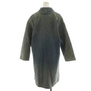 RRL デニムワンピース 長袖 ひざ丈 USED加工 3 青 ブルー /AN31