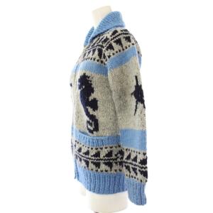 KANATA ロンハーマン別注 ウール カウチン ニットジャケット 青 221040148-1609 /TK