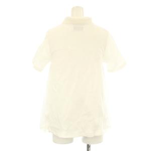 FRED PERRY ミュベール MUVEIL ポロシャツ 半袖 プリーツ切替 シアー 10 白 ホワイト F5287 /OR