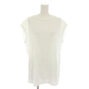 21SS ルージー loosey クルーネックタンクトップ カットソー ノースリーブ 白 ホワイト 21070500412210