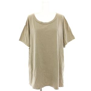 20SS Loose Tシャツ カットソー 半袖 ダメージ加工 ベージュ 20070500707010